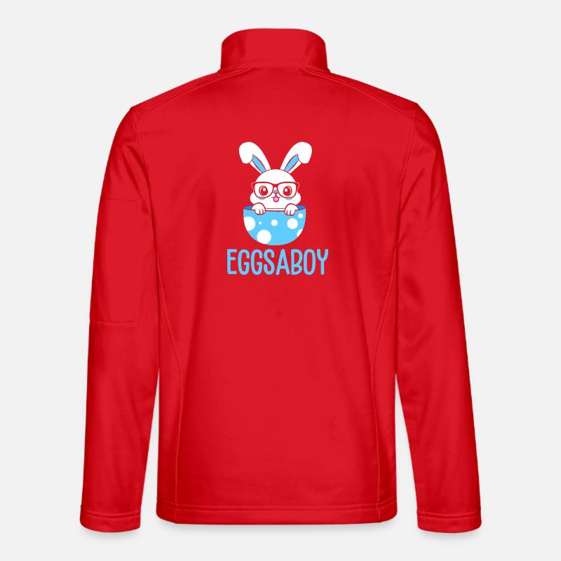 Expectant Mom Easter Gender Reveal - Unisex Softshell Jacket - red