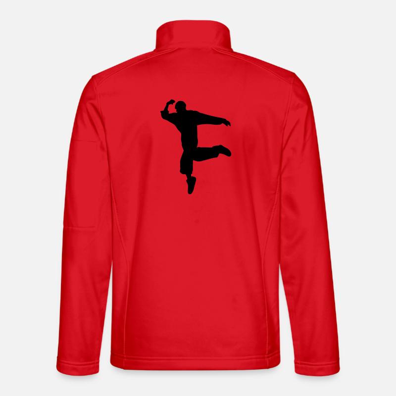 B-Boy Silhouette – Breakdance Move Unisex Softshelljacke