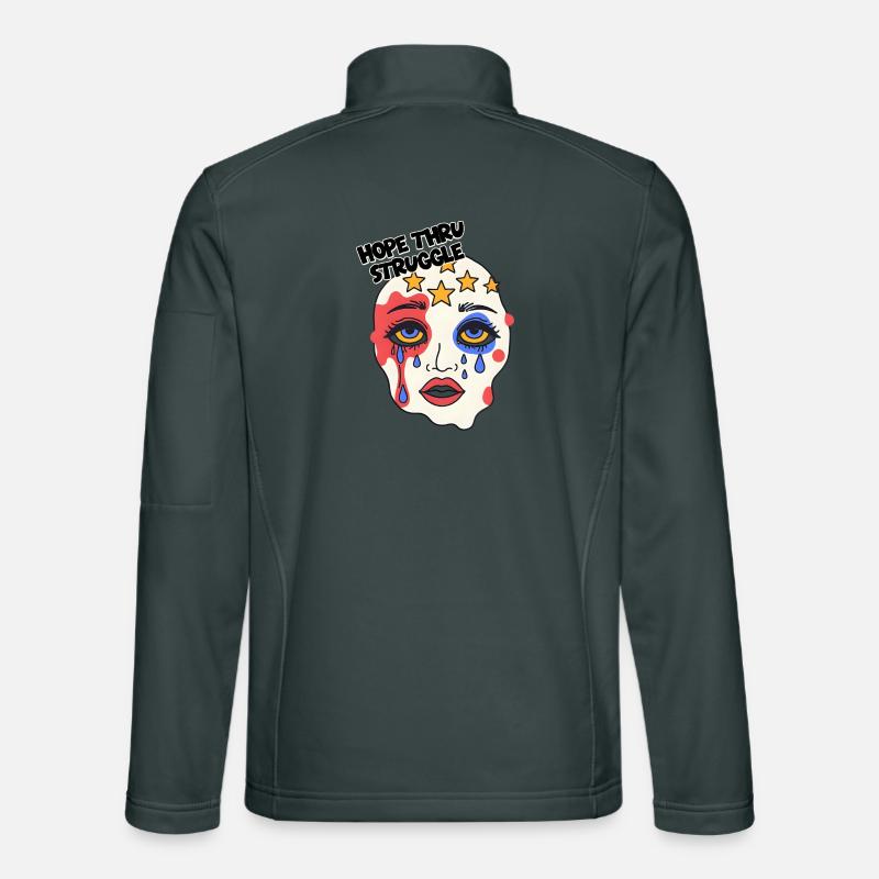 Hope thru Struggle Mask Unisex Softshell Jacket