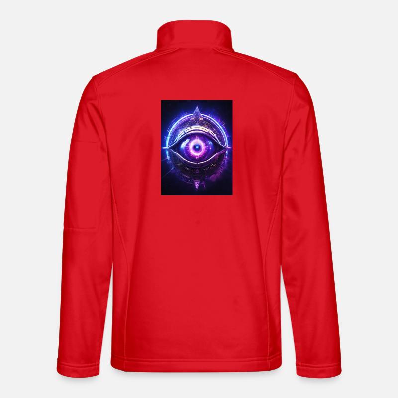 Brow Chakra – Ajna: The Third Eye - Unisex Softshell Jacket - red