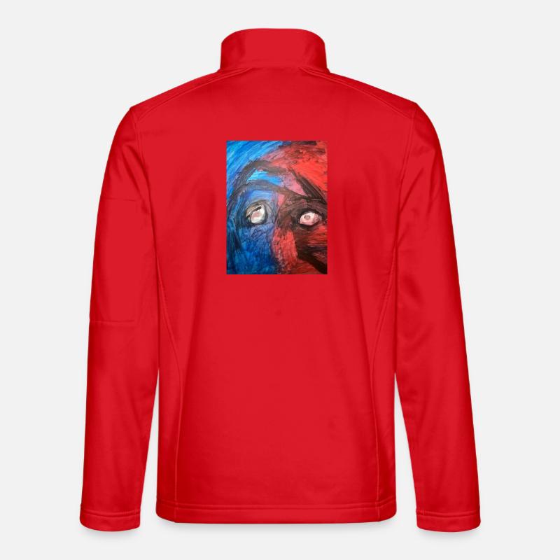 Heaven and Hell halloween - Unisex Softshell Jacket - red