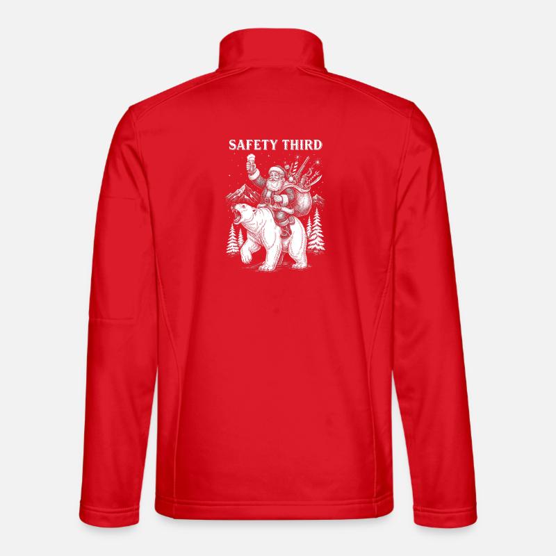Safety Third Funny Sarcastic Christmas Safe Unisex Softshell Jacket