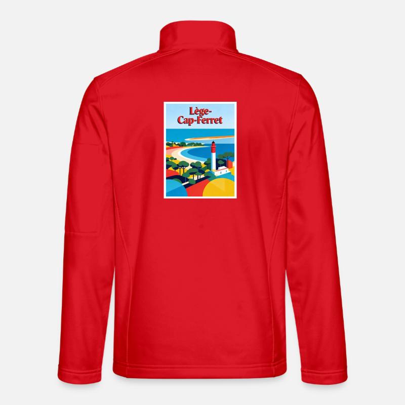 Lège Cap-Ferret Retro Lighthouse - Unisex Softshell Jacket - red