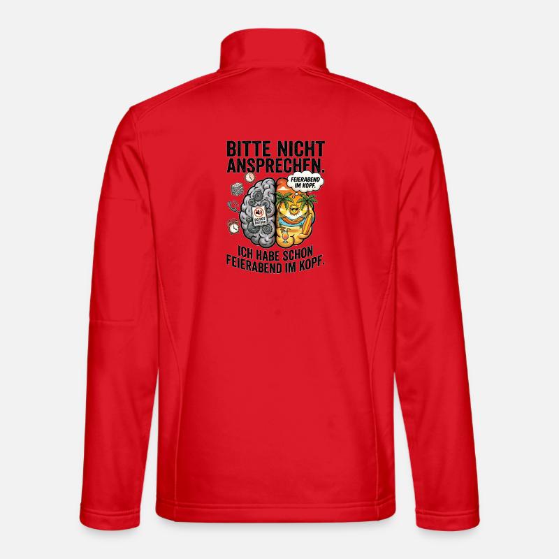 Feierabend Kopf-Konflikt - Unisex Softshelljacke - Rot