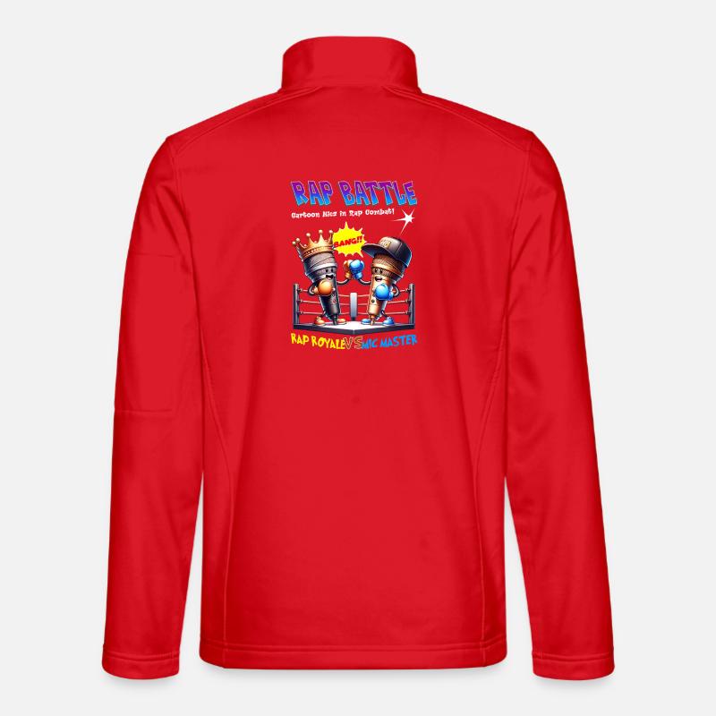 Rap Battle Mikrofon Battle - Unisex Softshelljacke - Rot