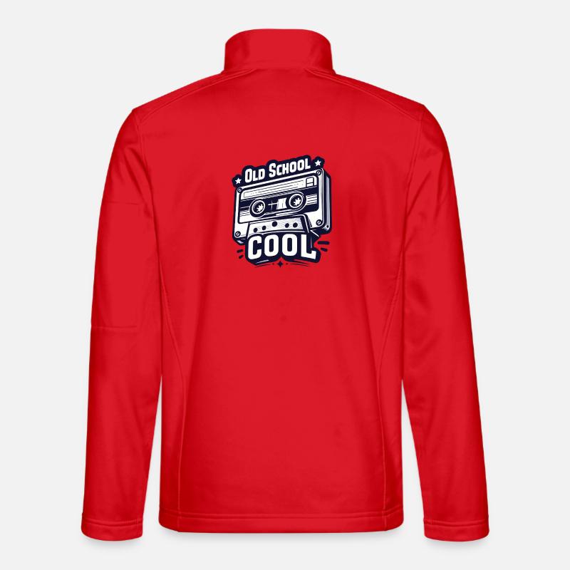 Retro Cassettes - Unisex Softshell Jacket - red