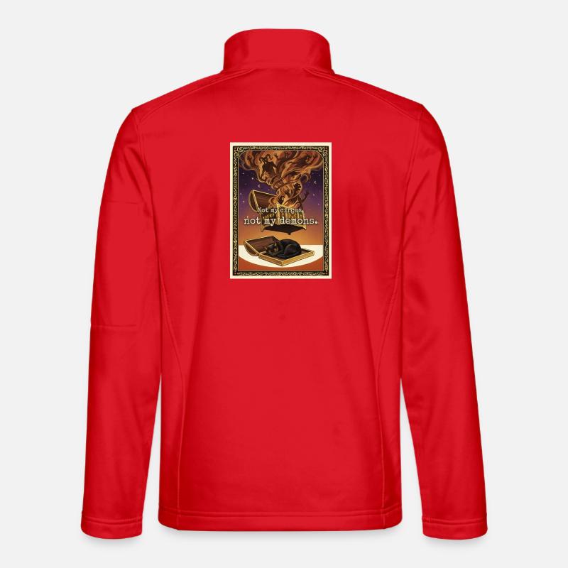 Pas mon chat démoniaque - Veste en tissu softshell Unisexe - rouge