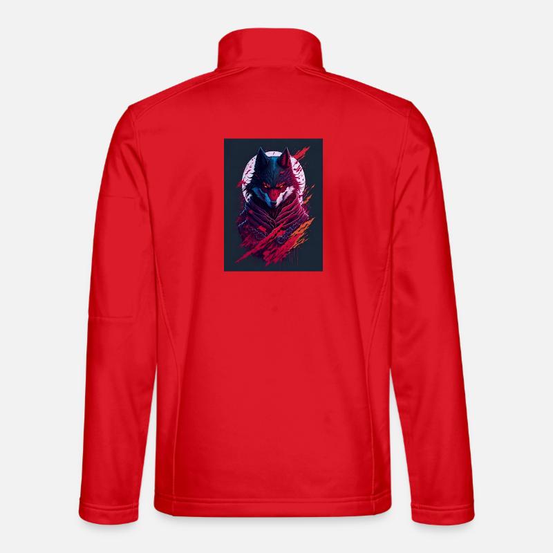 Esprit du Loup de la Lune de Sang Veste en tissu softshell Unisexe
