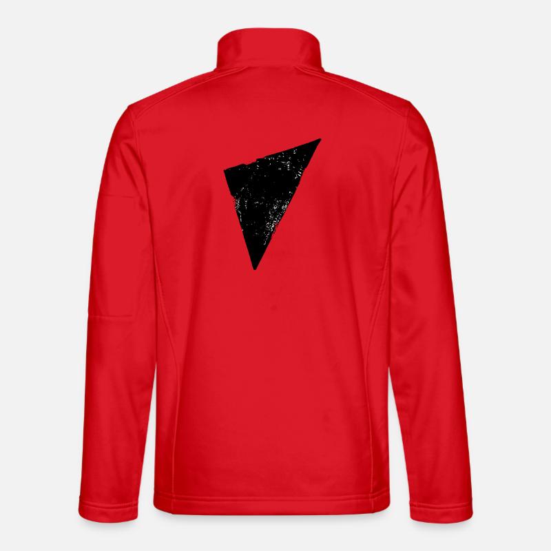Triangle | Polygone | Triangle - Veste en tissu softshell Unisexe - rouge