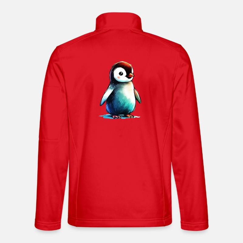 Pinguin - Unisex Softshelljacke - Rot