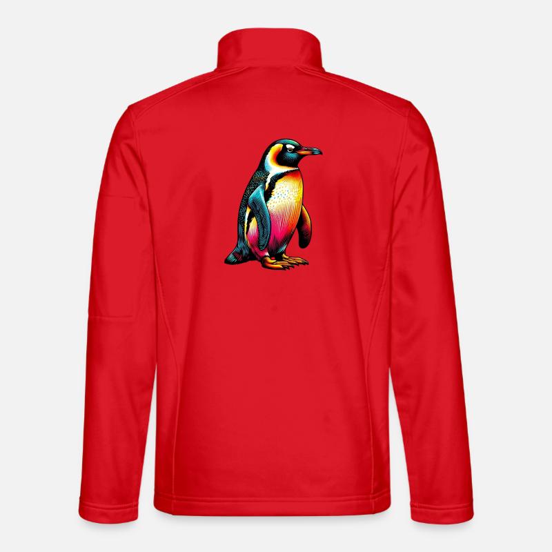 Pinguin - Unisex Softshelljacke - Rot