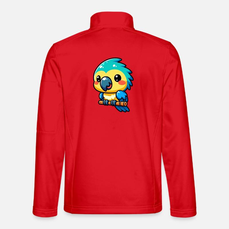 Papagei - Unisex Softshelljacke - Rot
