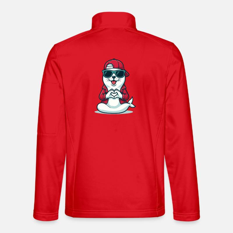 Love & Fin - Unisex Softshell Jacket - red