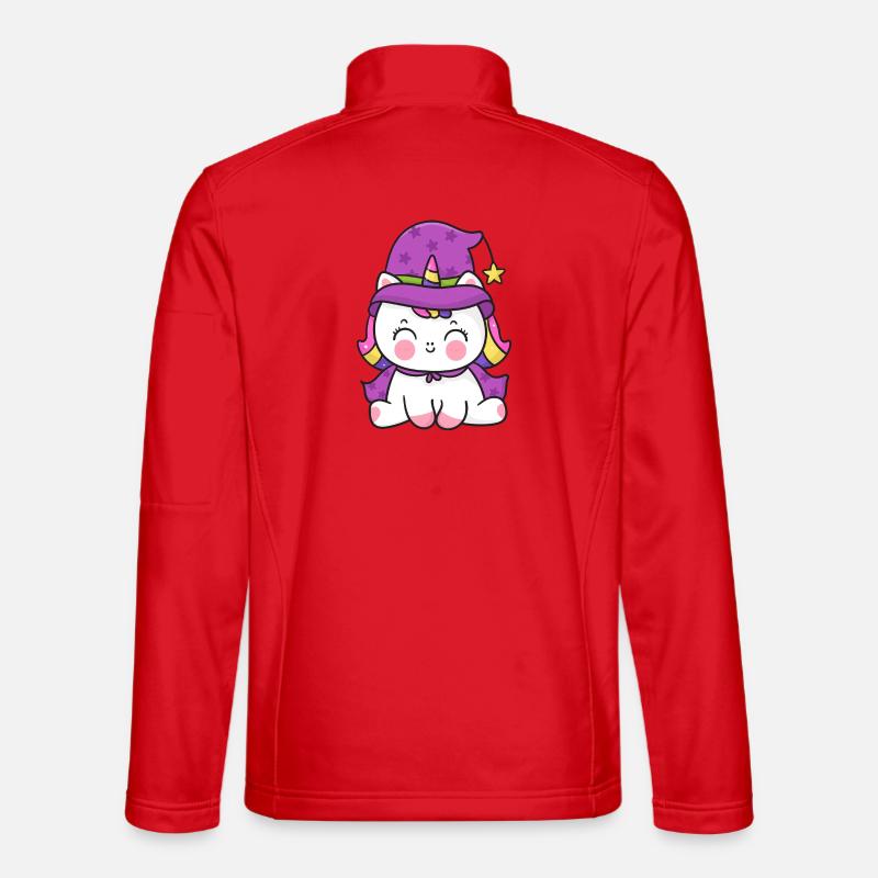 Zauberer Kätzchen Einhorn Unisex Softshelljacke
