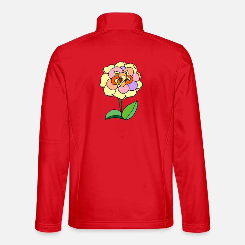 Blume - Unisex Softshelljacke - Rot