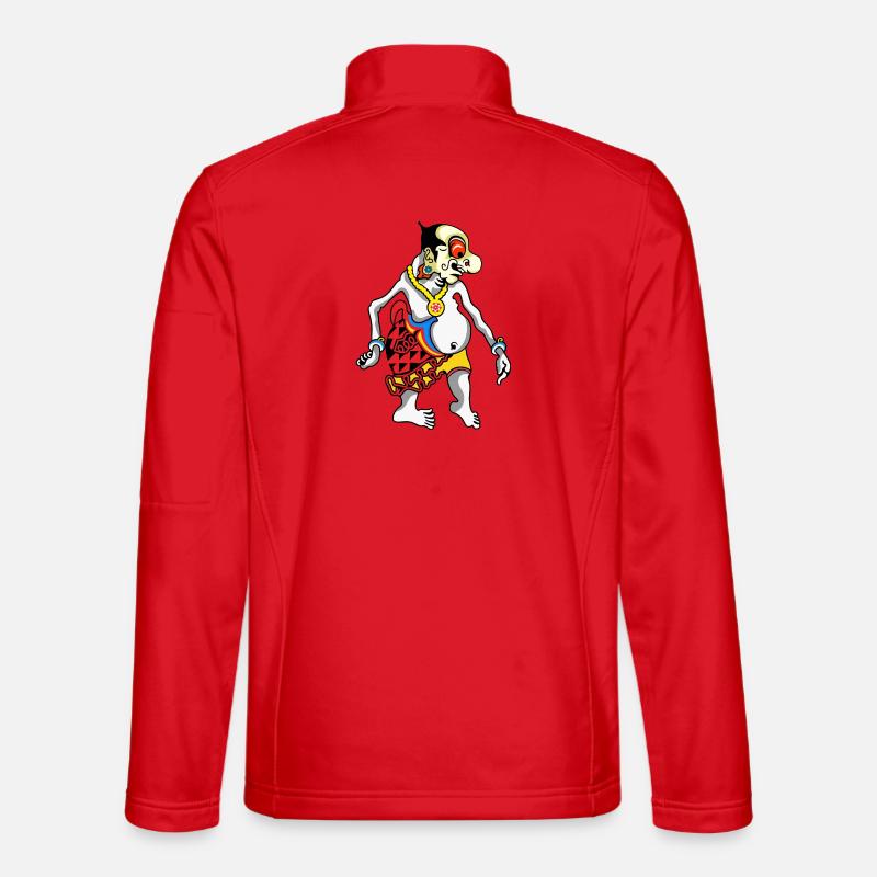 Grotesque Oni Harlequin Tee Unisex Softshell Jacket