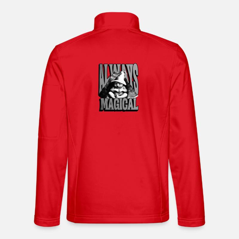 Magical Wizard Baby - Unisex Softshell Jacket - red
