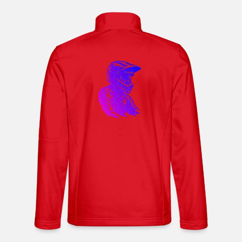 Klare Motocross Botschaft - Unisex Softshelljacke - Rot