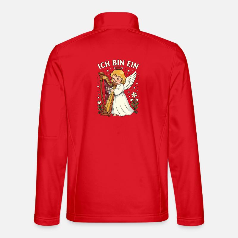 Engel Harfe Fasching Karneval Mädchen Kostüm  - Unisex Softshelljacke - Rot