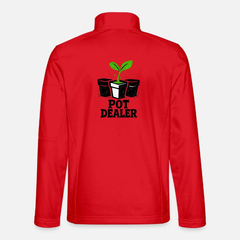 Gärtnerhumor: Das Pflanzenangebot - Unisex Softshelljacke - Rot