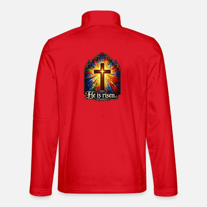 He is risen - Unisex Softshelljacke - Rot
