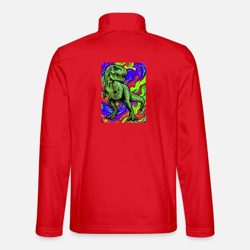dinosaur - Unisex Softshell Jacket - red