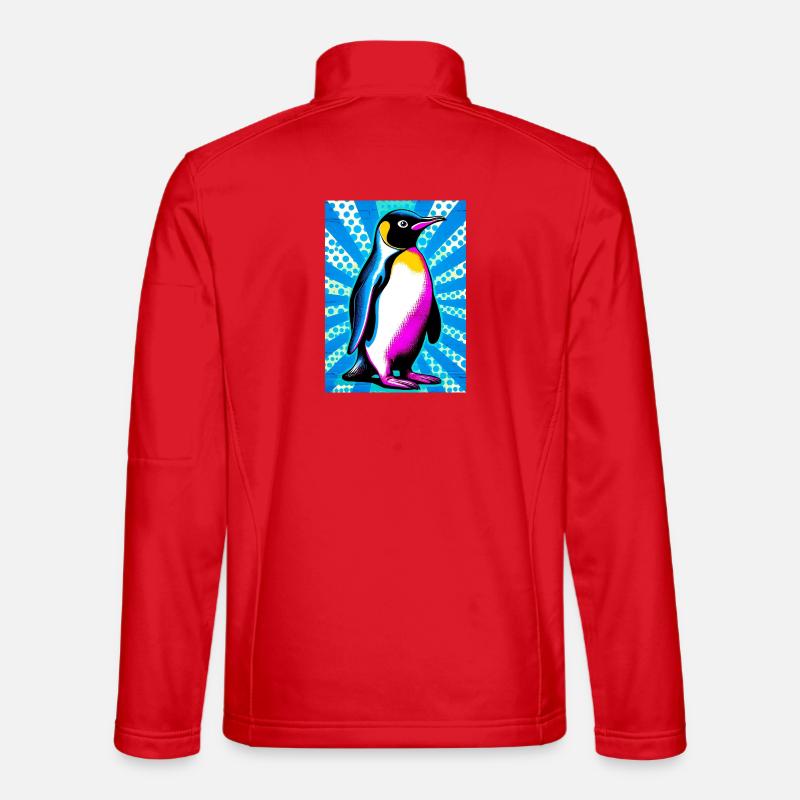 penguin - Unisex Softshell Jacket - red