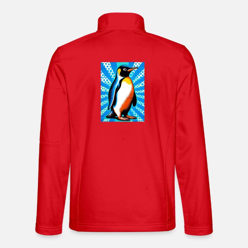 penguin - Unisex Softshell Jacket - red