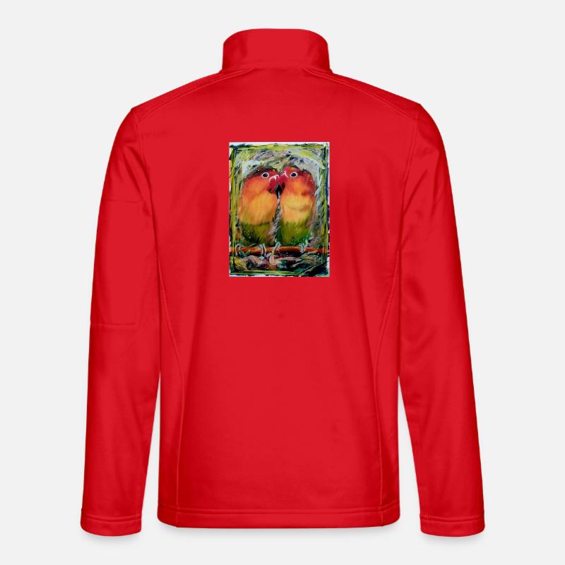 Inséparables - Veste en tissu softshell Unisexe - rouge