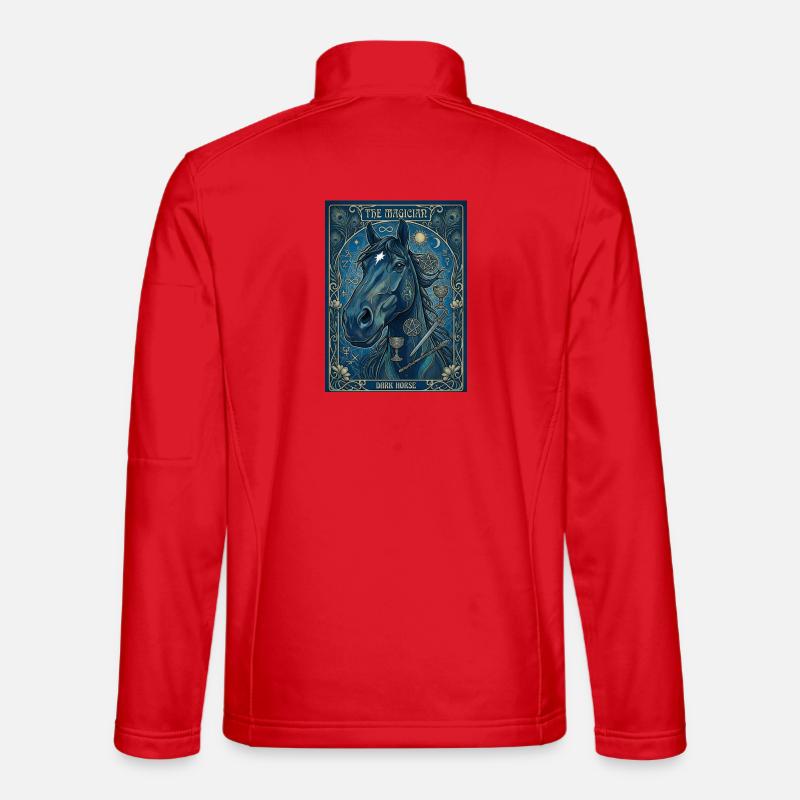 Le cheval, le magicien Veste en tissu softshell Unisexe