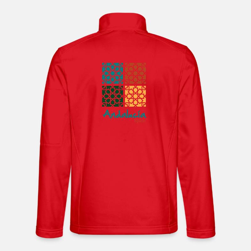 Andalusian Tiles 5 - Unisex Softshelljacke - Rot