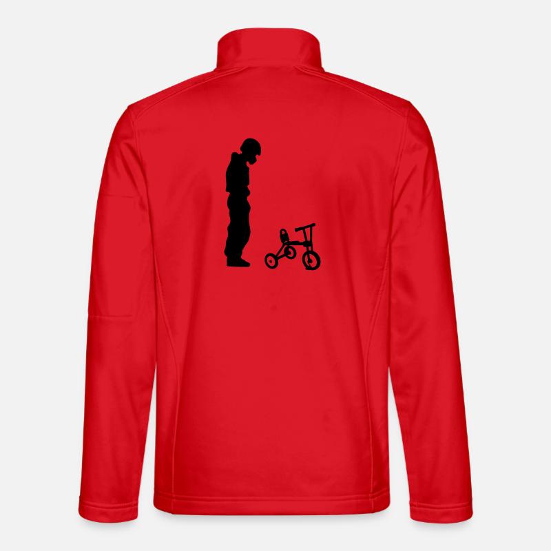 biker - Veste en tissu softshell Unisexe - rouge