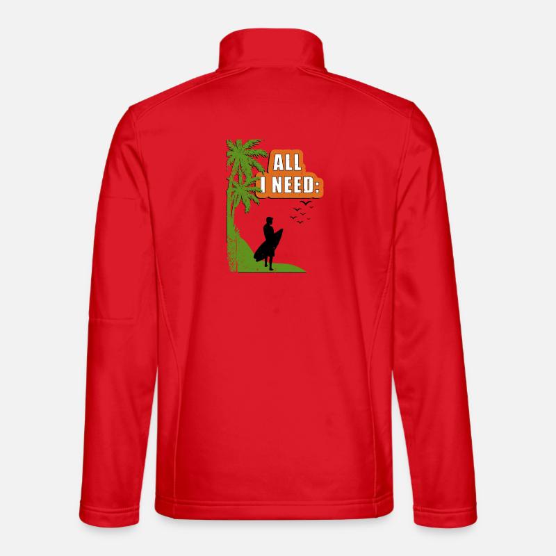 All i need BEACH SURFER - Unisex Softshell Jacket - red