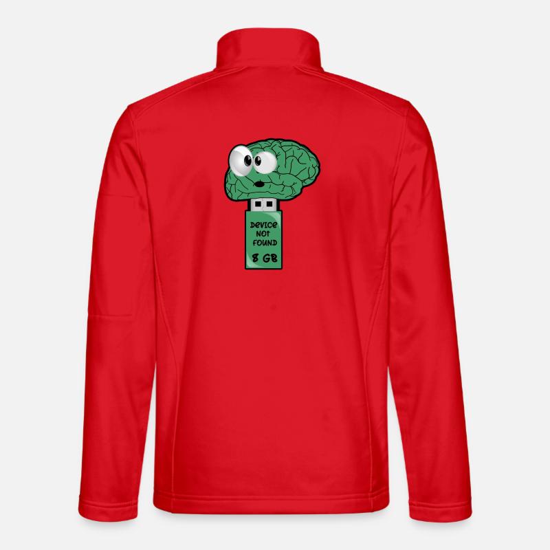 Gehirn USB Stick - Unisex Softshelljacke - Rot