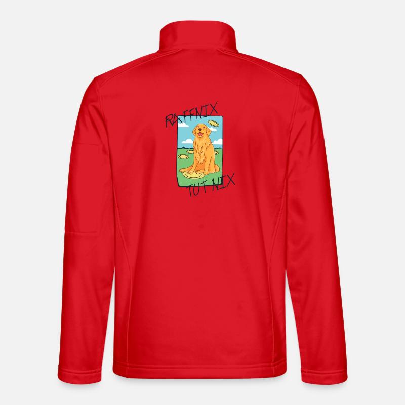 Golden Retriever Raffnix - Unisex Softshelljacke - Rot