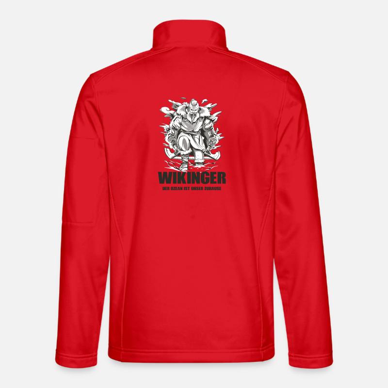 Wikinger Design - Unisex Softshelljacke - Rot