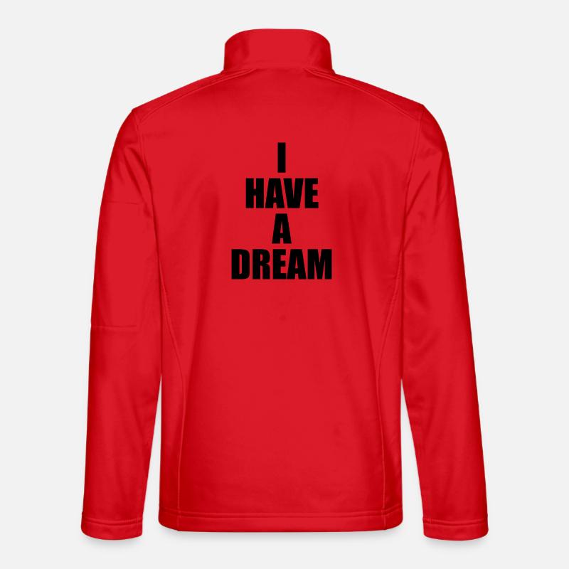 I Have a Dream - Unisex Softshell Jacket - red