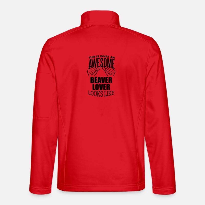Castor - Veste en tissu softshell Unisexe - rouge