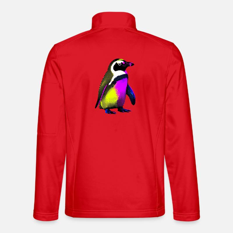 Pingouin - Veste en tissu softshell Unisexe - rouge