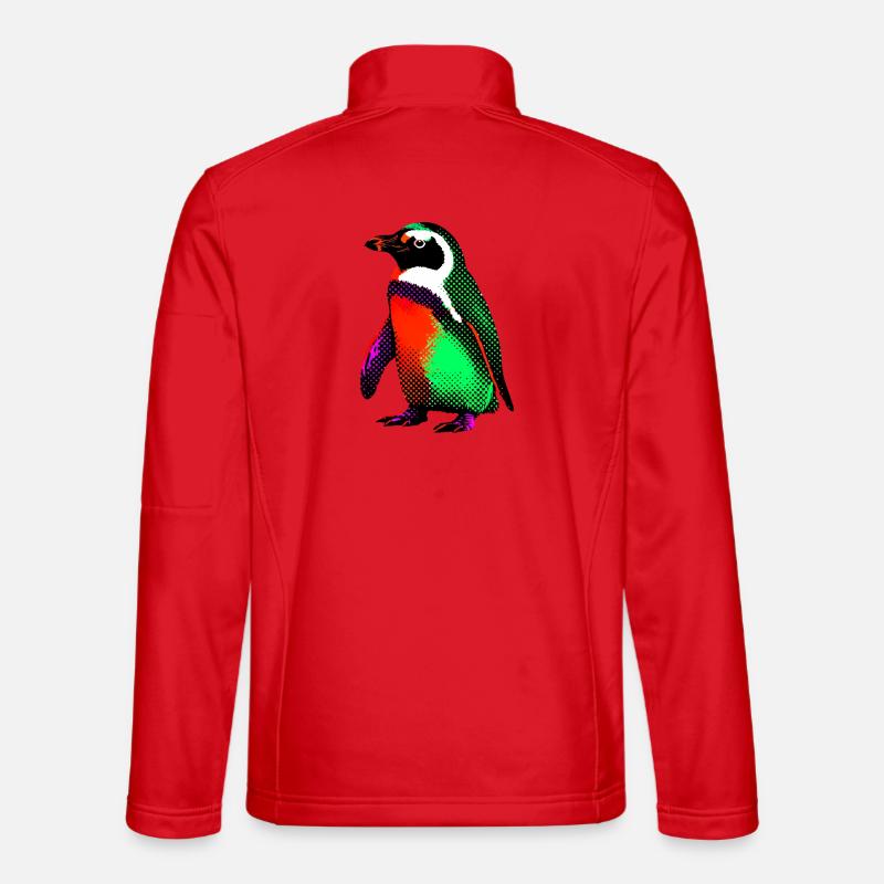 Pingouin - Veste en tissu softshell Unisexe - rouge