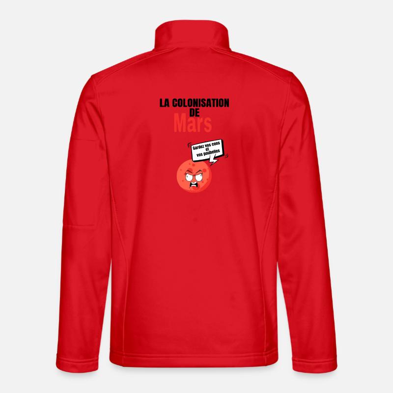 La colonisation de mars - Veste en tissu softshell Unisexe - rouge