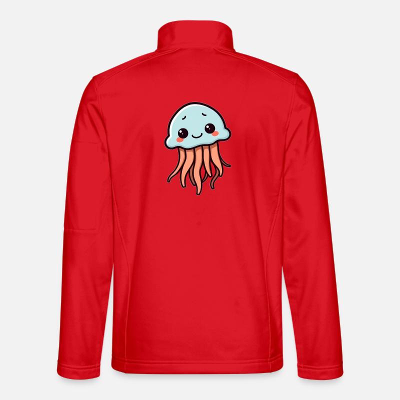 Jellyfish - Unisex Softshell Jacket - red