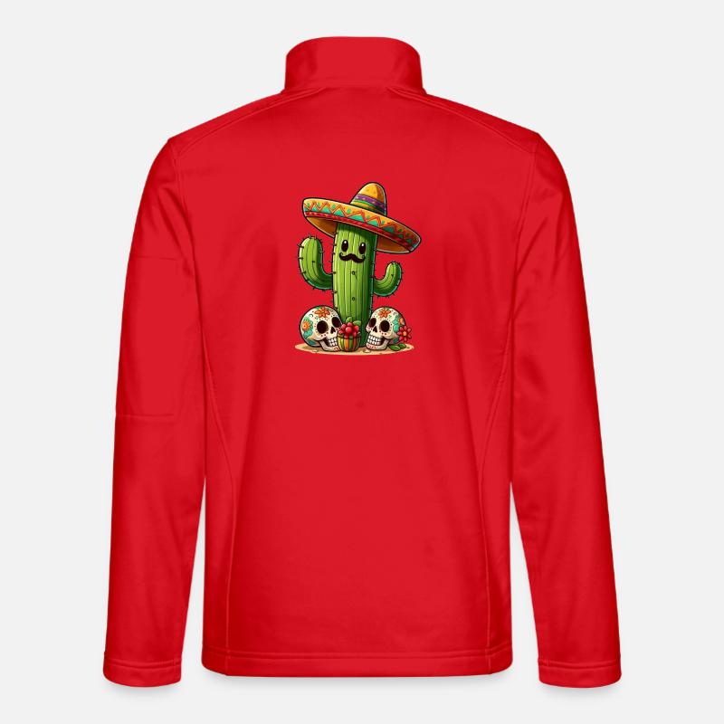 Funny cactus from Mexico Unisex Softshell Jacket