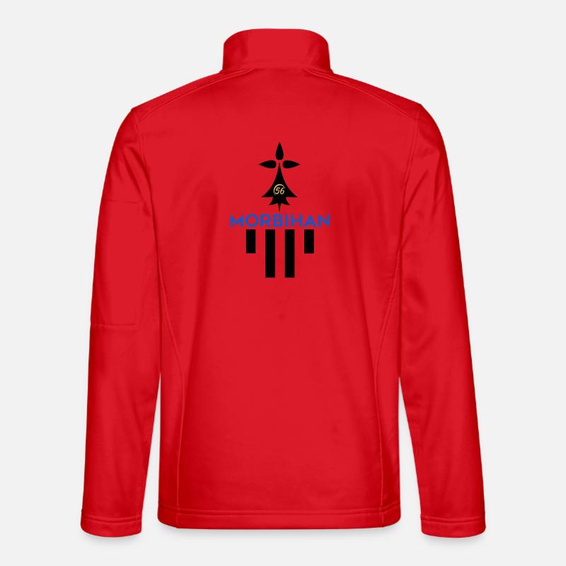 Morbihan 56 logo - Unisex Softshell Jacket - red
