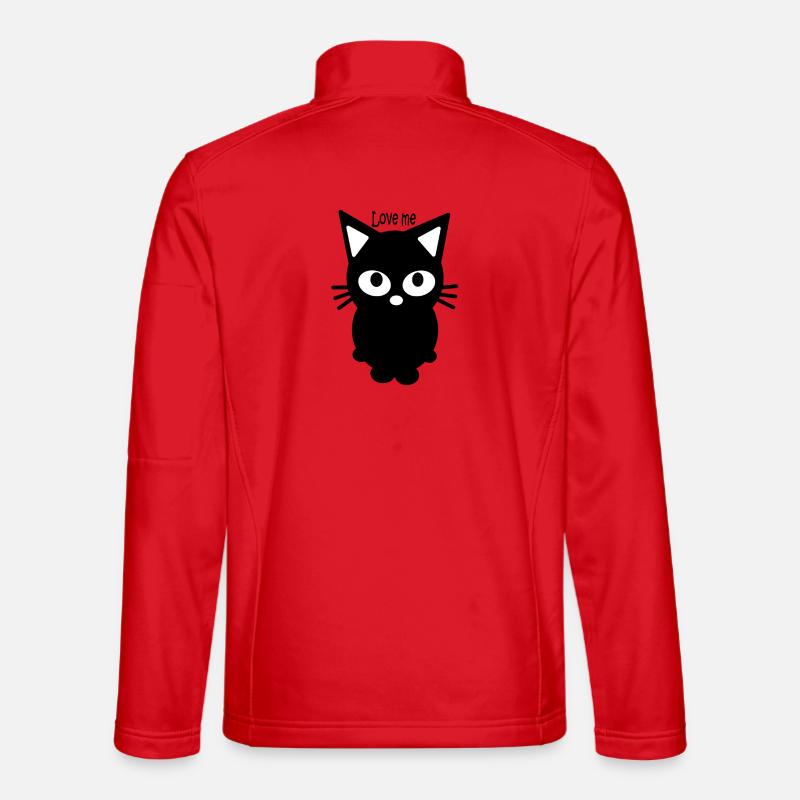 Kätzchen - Unisex Softshelljacke - Rot
