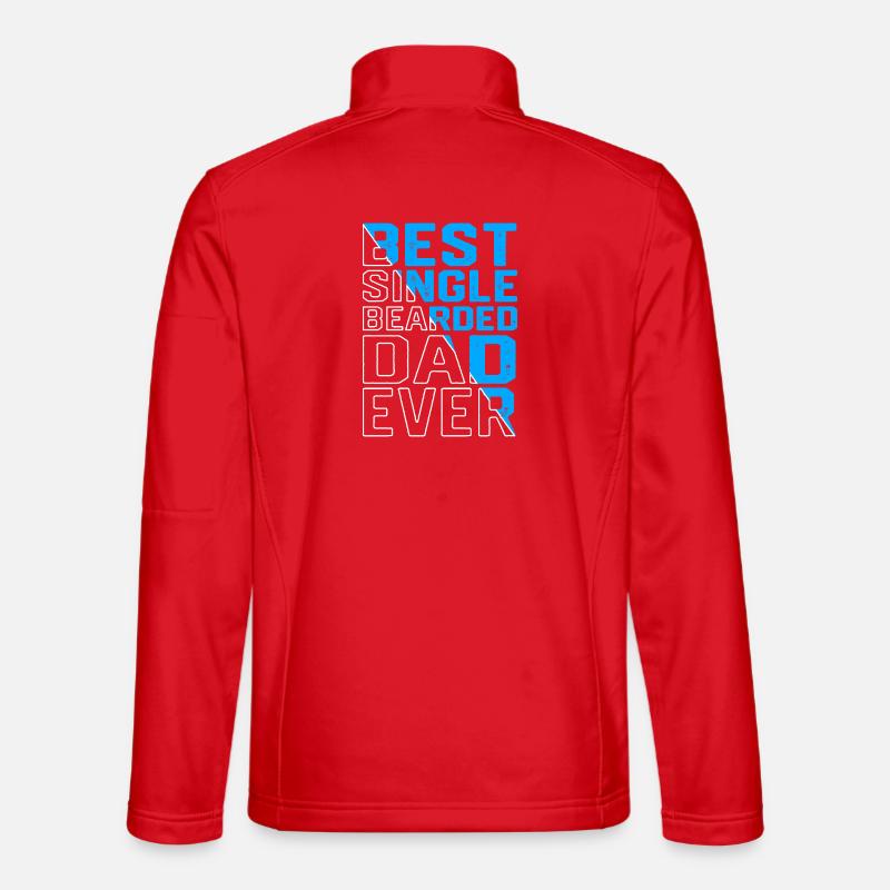 Single Single Father Single Dad - Unisex Softshell Jacket - red