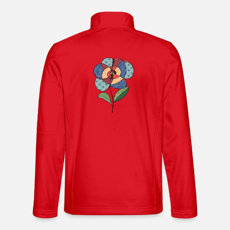 Flower - Unisex Softshell Jacket - red