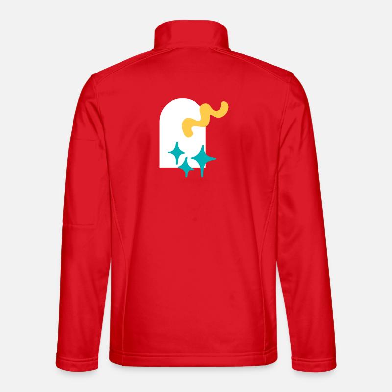 Sparkling Shapes Explosion - Unisex Softshell Jacket - red