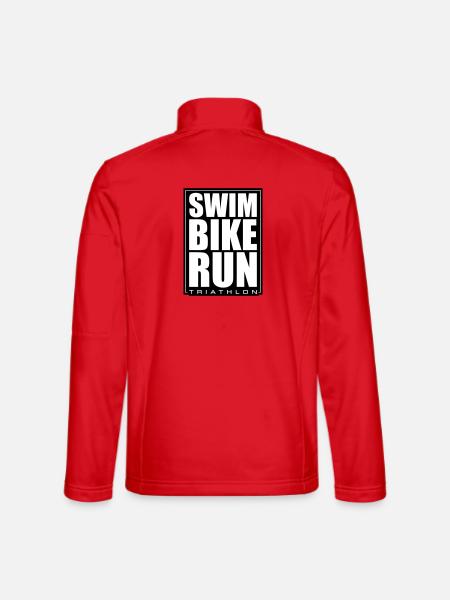 Triathlon Swimming Cycling Running - Unisex Softshell Jacket - red