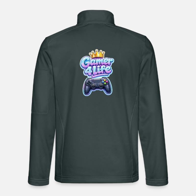 Graphismes de Gamer 4 Life Crown Veste en tissu softshell Unisexe